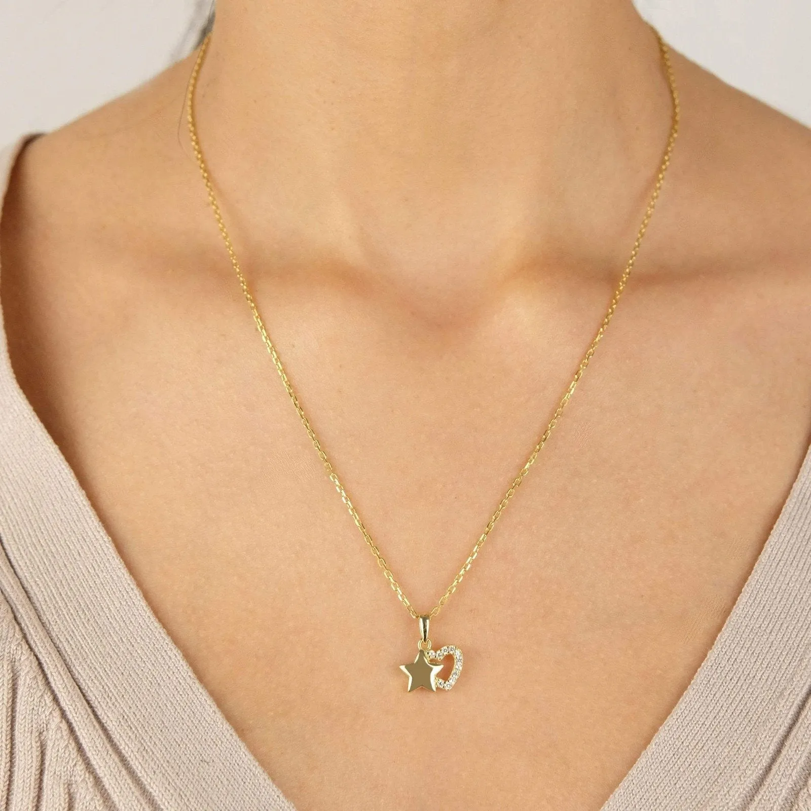 Star Heart Pendant