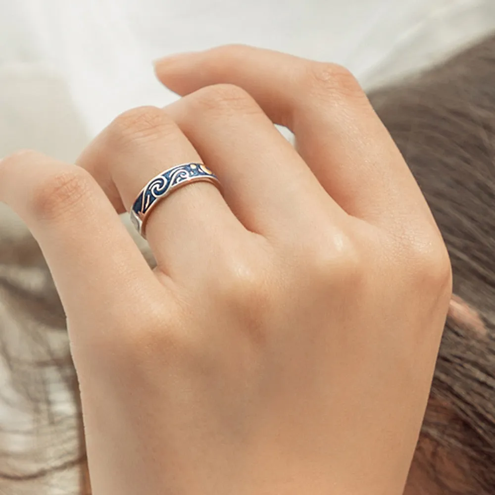 Starry Night Couple’s Rings