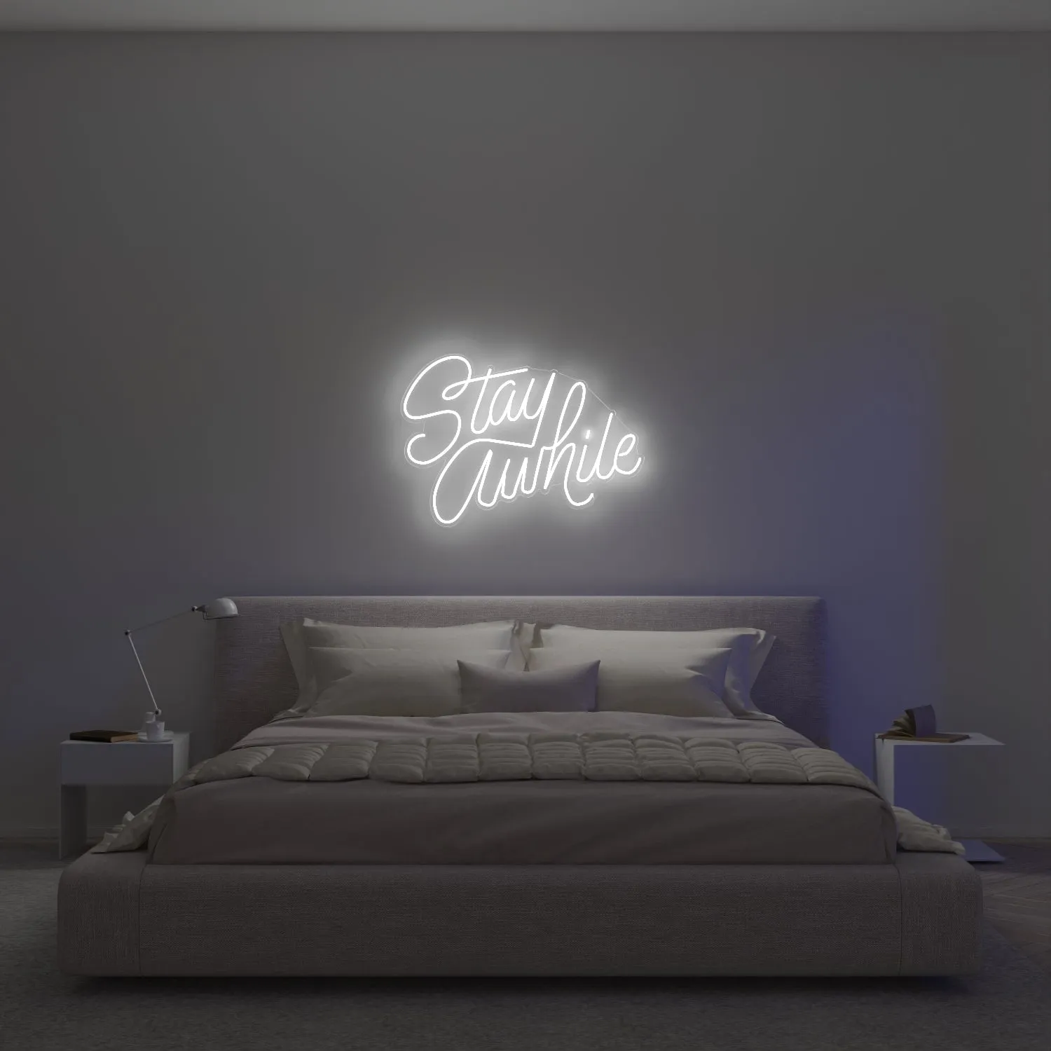 Stay Awhile by Caren Kreger - LED Neon Sign