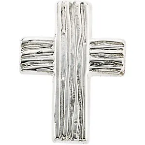 Sterling Silver 13x10mm The Rugged Cross® Lapel Pin