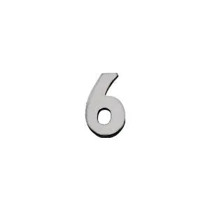 Sterling Silver Number "6"