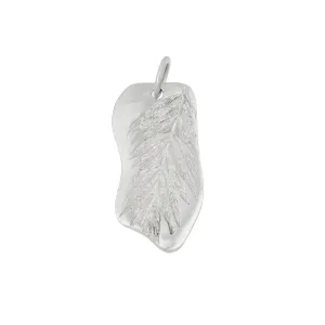 Sterling Silver Palm Tag "Tropical State of Mind" Pendant