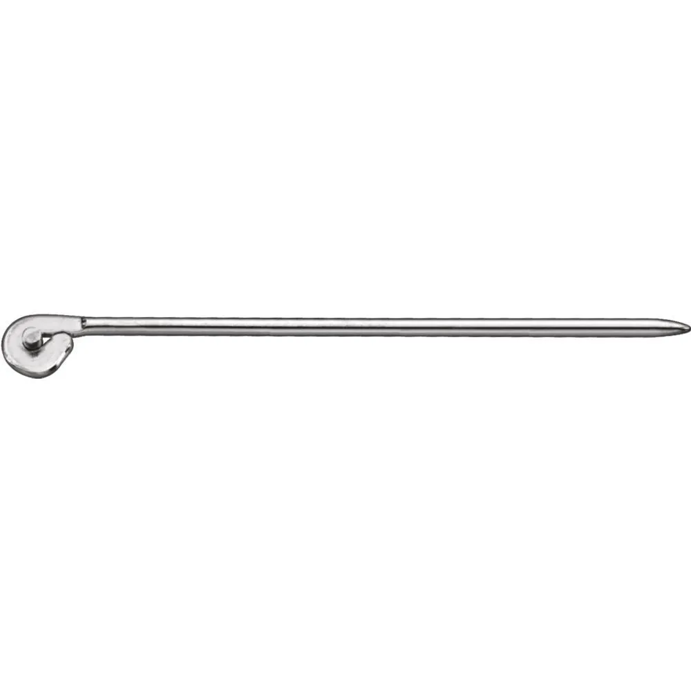 Sterling Silver Pin Stem with Rivet for Brooch