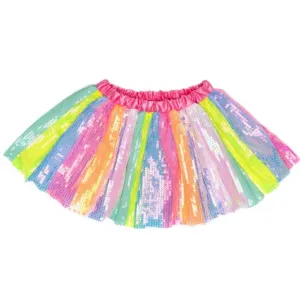 Stripy Sequins Skirt Flexible Size 4-6