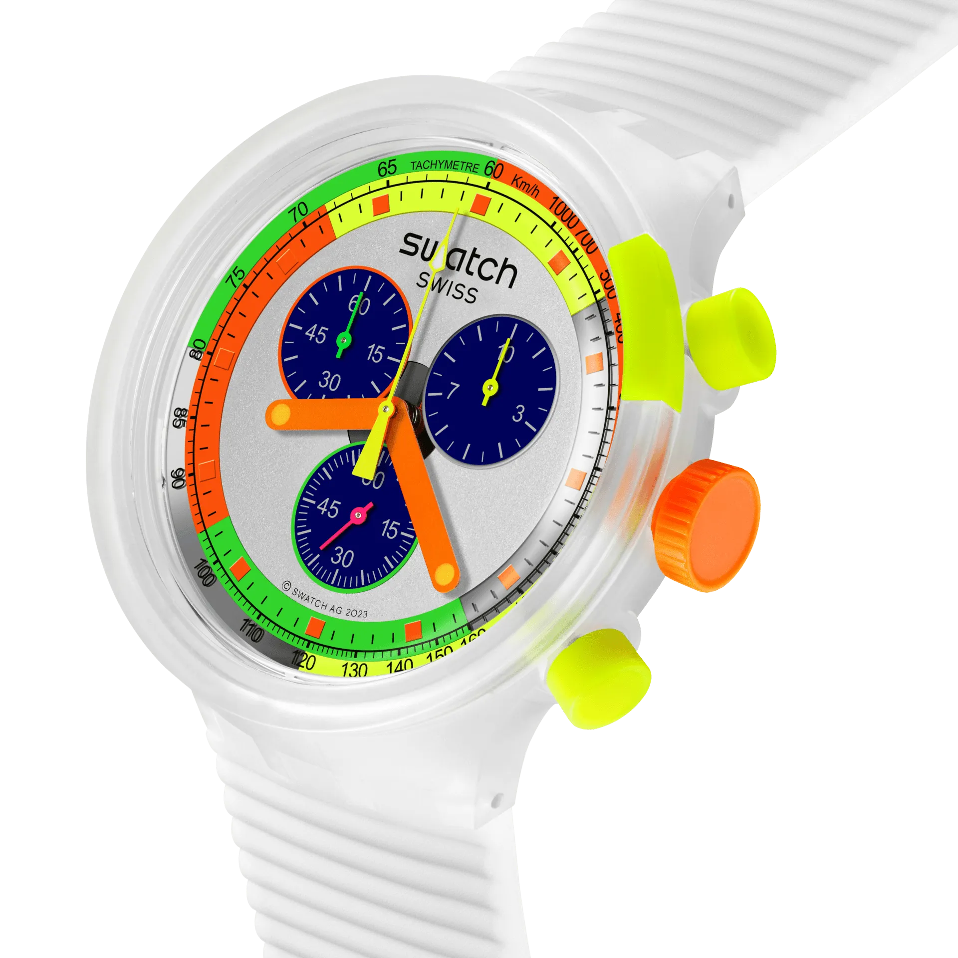 Swatch Neon Jelly Originals Big Bold 47mm SB02K100
