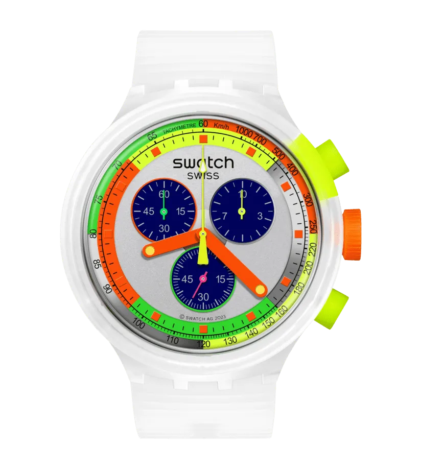 Swatch Neon Jelly Originals Big Bold 47mm SB02K100
