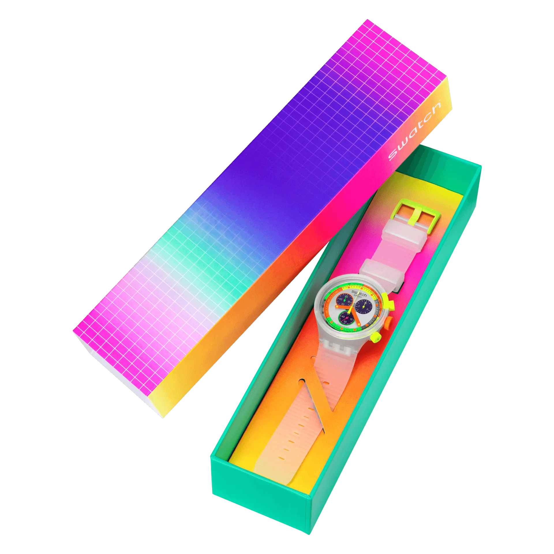 Swatch Neon Jelly Originals Big Bold 47mm SB02K100
