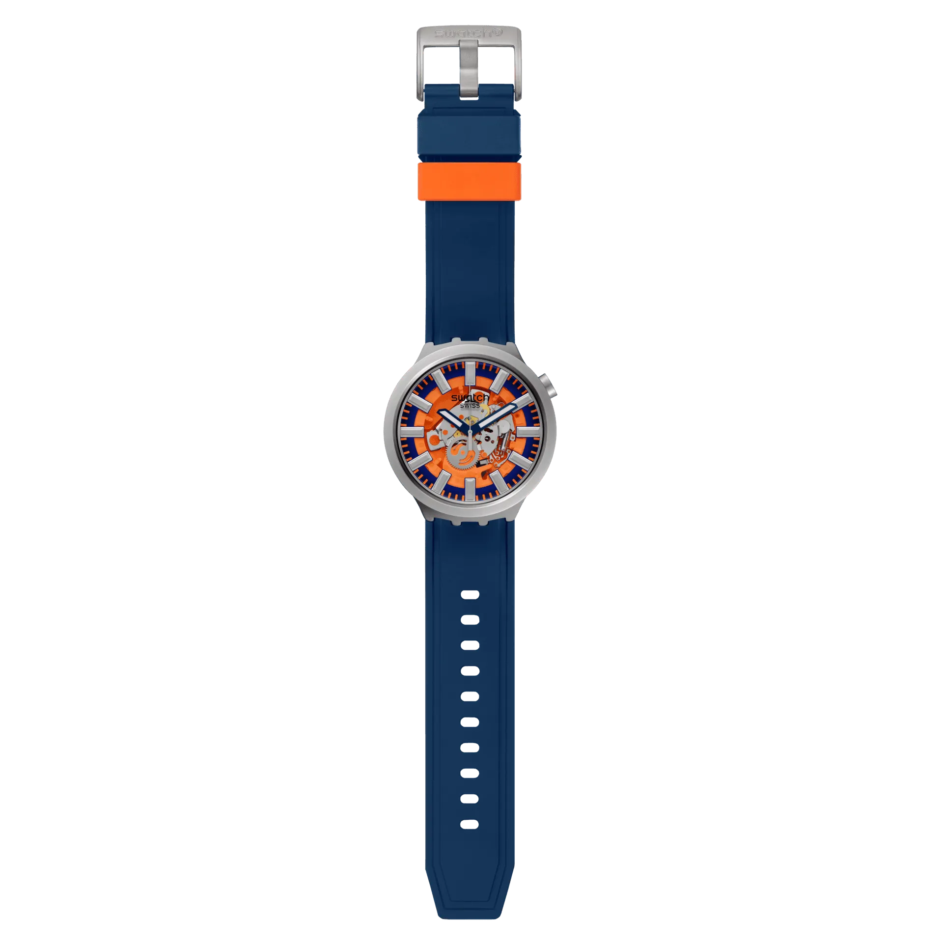 Swatch Orange watch in the Works Originals Big Bold 47mm SB07S114