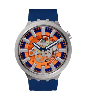 Swatch Orange watch in the Works Originals Big Bold 47mm SB07S114