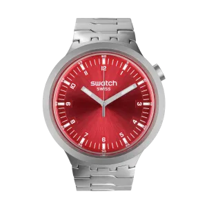 Swatch Scarlet Shimmer Originals Big Bold Irony 47mm SB07S104G watch