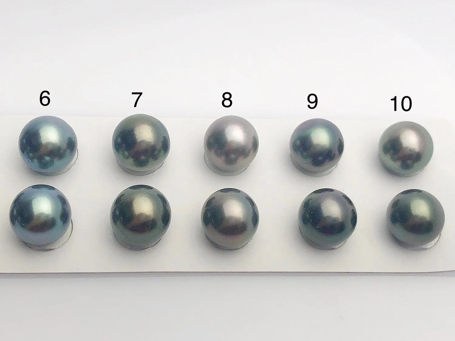 Tahitian Matched Pairs Loose Pearls, AA 11-12mm, Round Multi Colors, #639