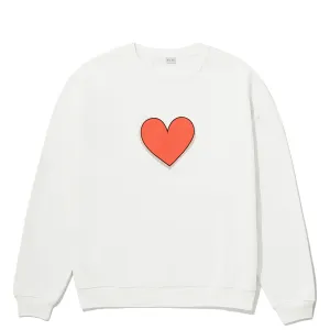 The Oversized Heart Sweatshirt - Cream