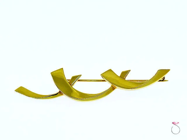 Tiffany & Co. Paloma Picasso XX 18K Yellow Gold Brooch.