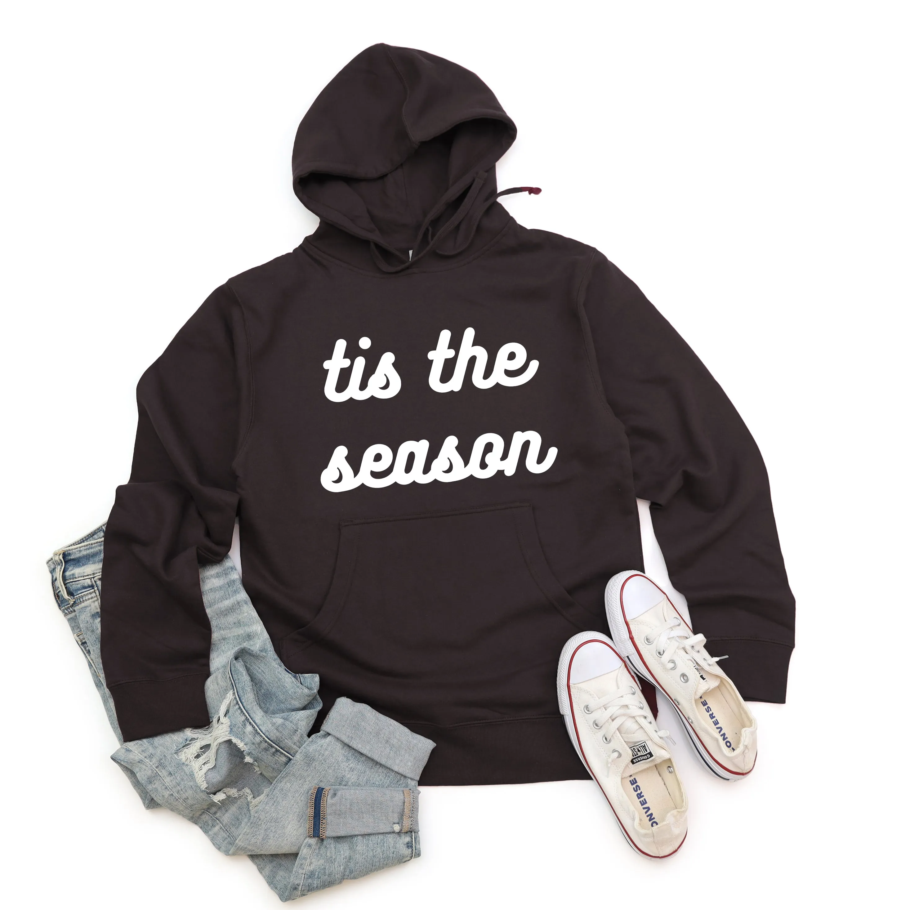Tis The Season Bold Cursive | Hoodie
