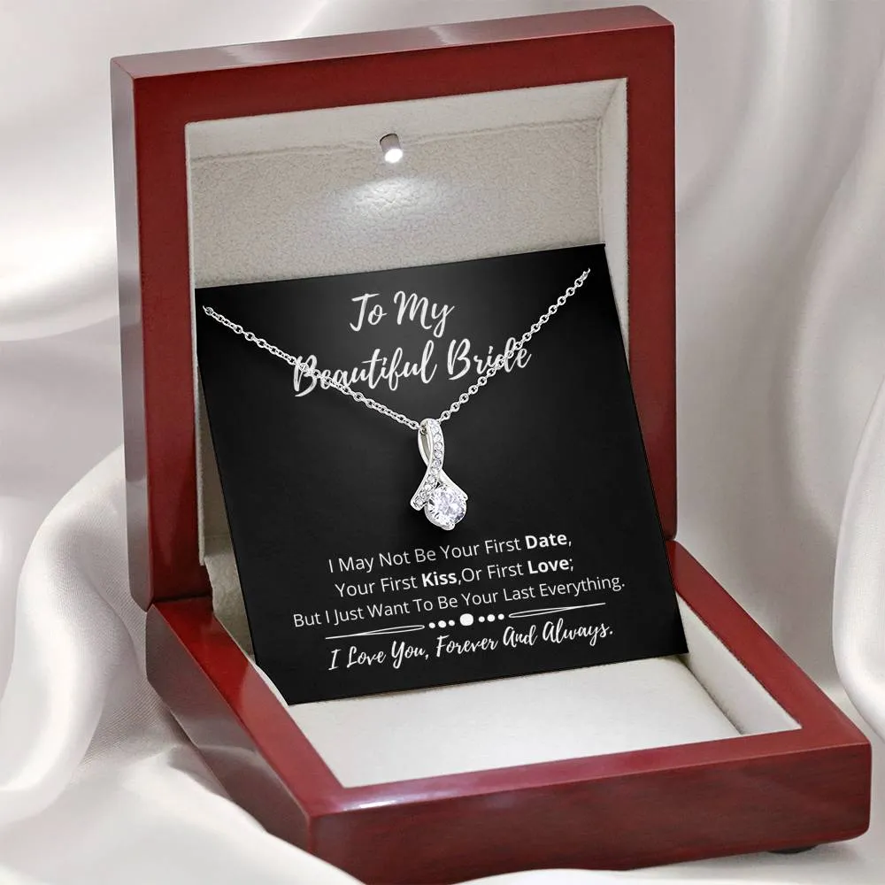 To My Beautiful Bride Dainty Necklace- GN