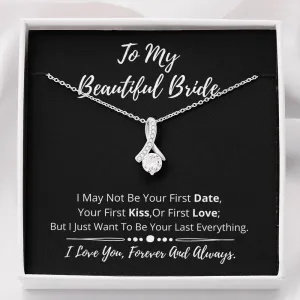 To My Beautiful Bride Dainty Necklace- GN