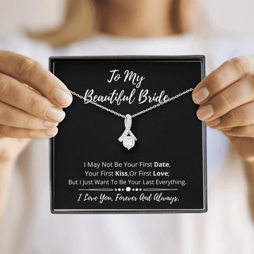 To My Beautiful Bride Dainty Necklace- GN