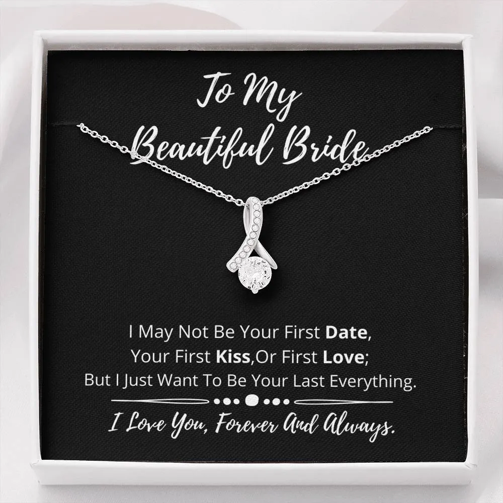To My Beautiful Bride Dainty Necklace- GN