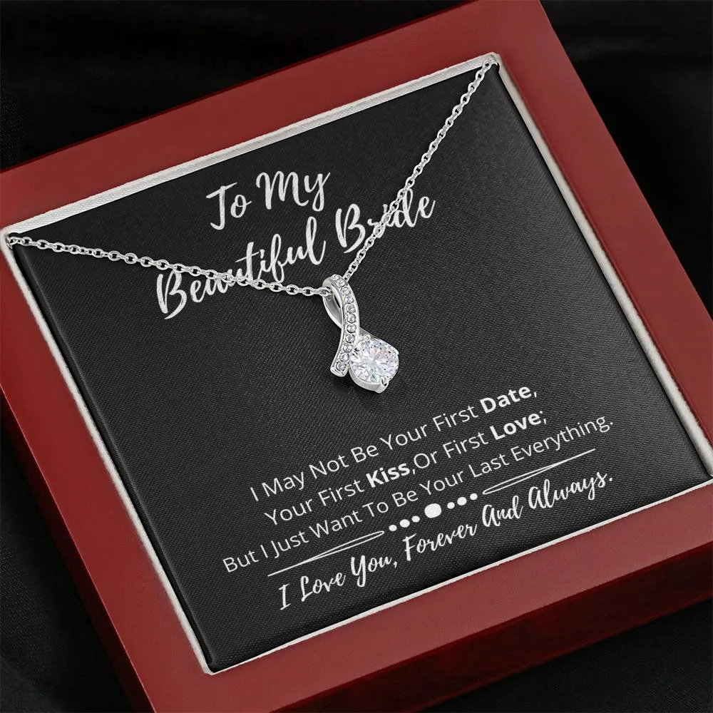 To My Beautiful Bride Dainty Necklace- GN