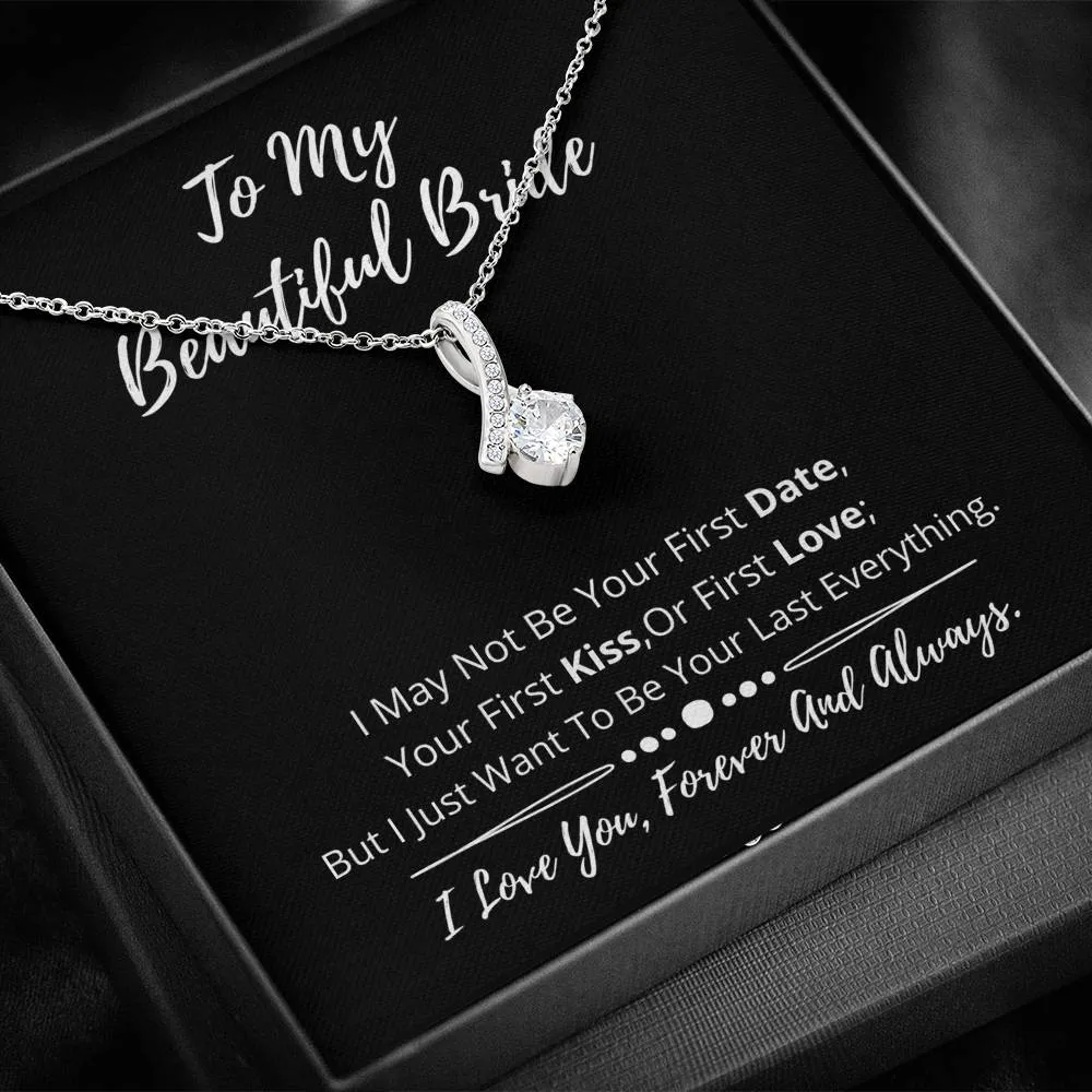 To My Beautiful Bride Dainty Necklace- GN
