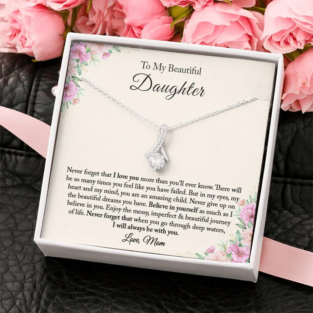 To My Daughter Necklace, Daughter Gift from Mom, Gift for Daughter from Mom, Daughter Mother Gift, Daughter Birthday, Graduation, Christmas Gifts