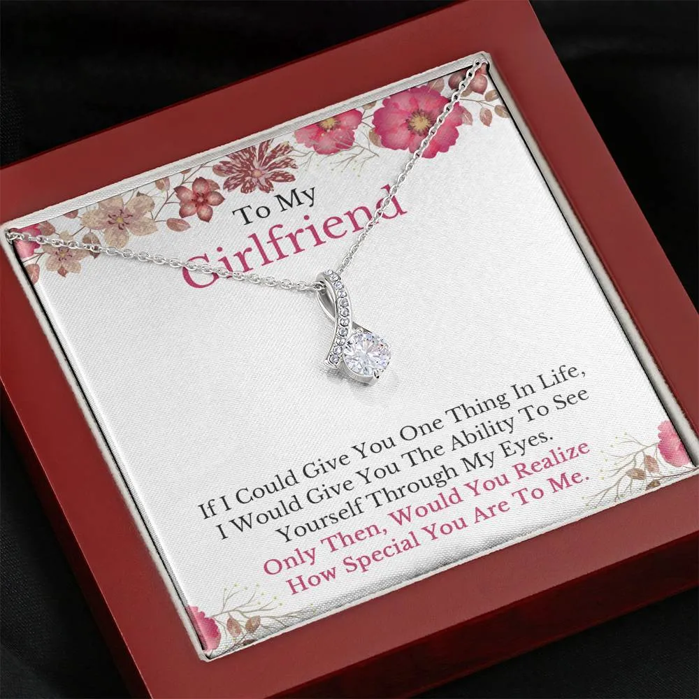 To My Girlfriend Necklace, Girlfriend Gift, Girlfriend Necklace, Girlfriend Birthday, Anniversary Gift for Girlfriend, Christmas Gifts