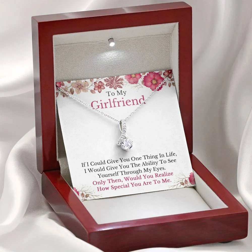 To My Girlfriend Necklace, Girlfriend Gift, Girlfriend Necklace, Girlfriend Birthday, Anniversary Gift for Girlfriend, Christmas Gifts