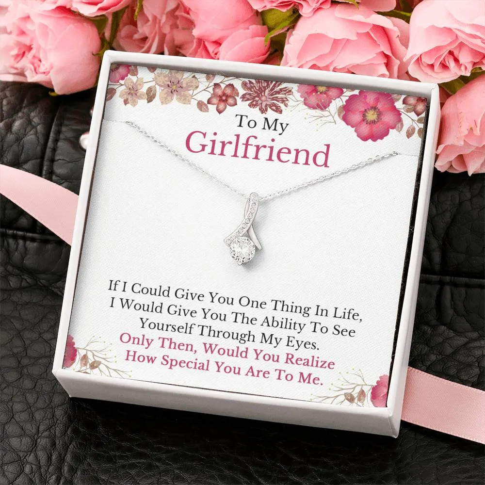 To My Girlfriend Necklace, Girlfriend Gift, Girlfriend Necklace, Girlfriend Birthday, Anniversary Gift for Girlfriend, Christmas Gifts
