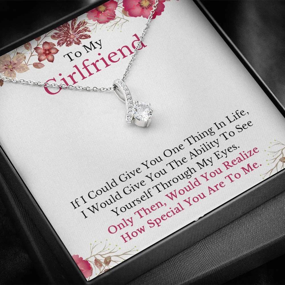 To My Girlfriend Necklace, Girlfriend Gift, Girlfriend Necklace, Girlfriend Birthday, Anniversary Gift for Girlfriend, Christmas Gifts