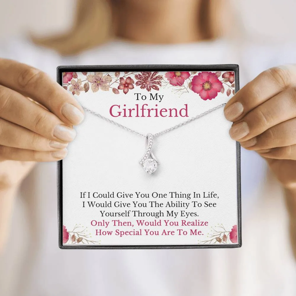 To My Girlfriend Necklace, Girlfriend Gift, Girlfriend Necklace, Girlfriend Birthday, Anniversary Gift for Girlfriend, Christmas Gifts