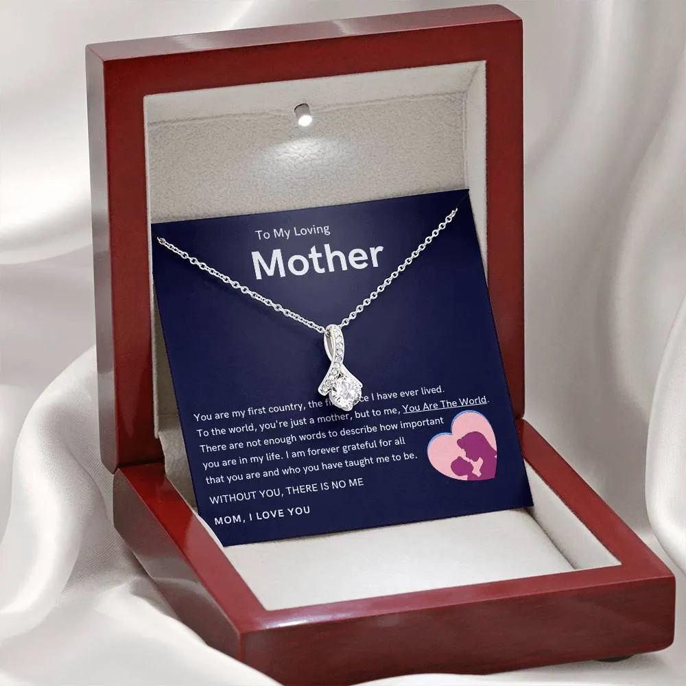 To My Loving Mother - Without You, There Is No Me (Limited Time Offer) - Alluring Beauty Necklace