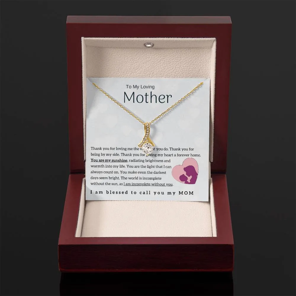 To My Loving Mother - You are my sunshine! (Limited Time Offer) - Alluring Beauty Necklace