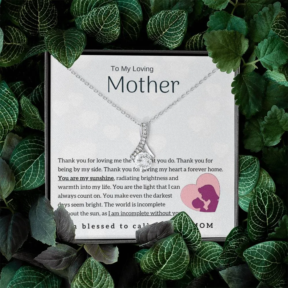 To My Loving Mother - You are my sunshine! (Limited Time Offer) - Alluring Beauty Necklace