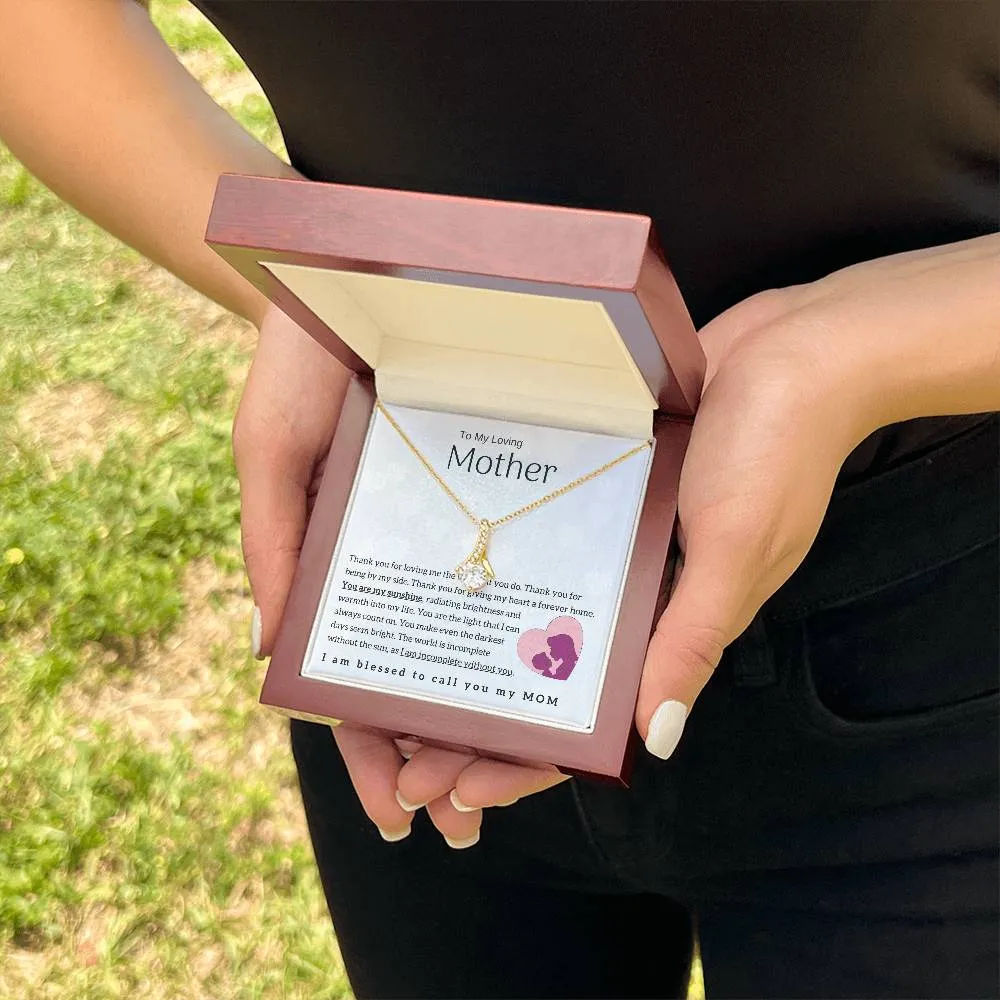 To My Loving Mother - You are my sunshine! (Limited Time Offer) - Alluring Beauty Necklace
