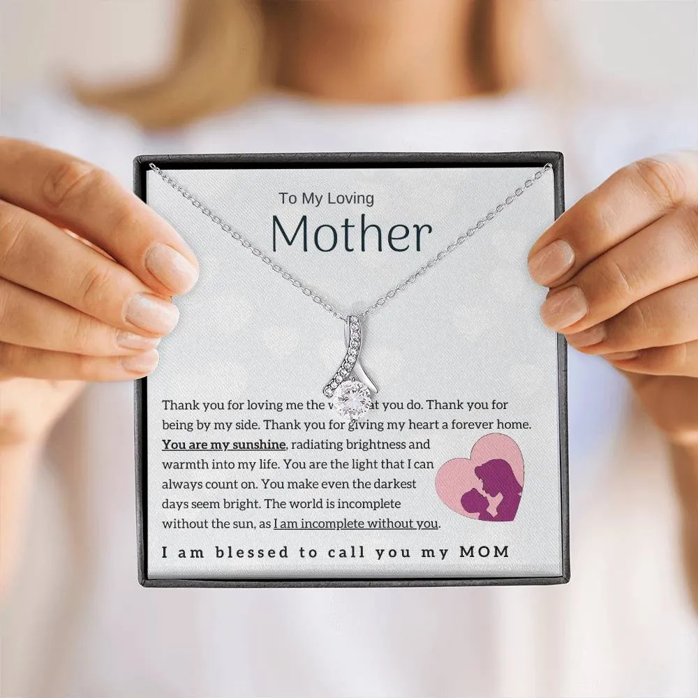 To My Loving Mother - You are my sunshine! (Limited Time Offer) - Alluring Beauty Necklace