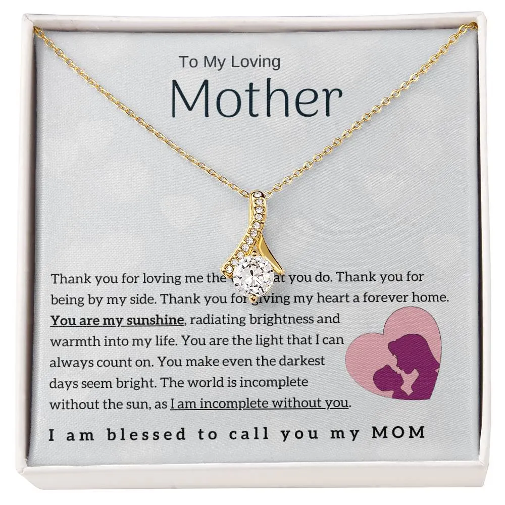 To My Loving Mother - You are my sunshine! (Limited Time Offer) - Alluring Beauty Necklace