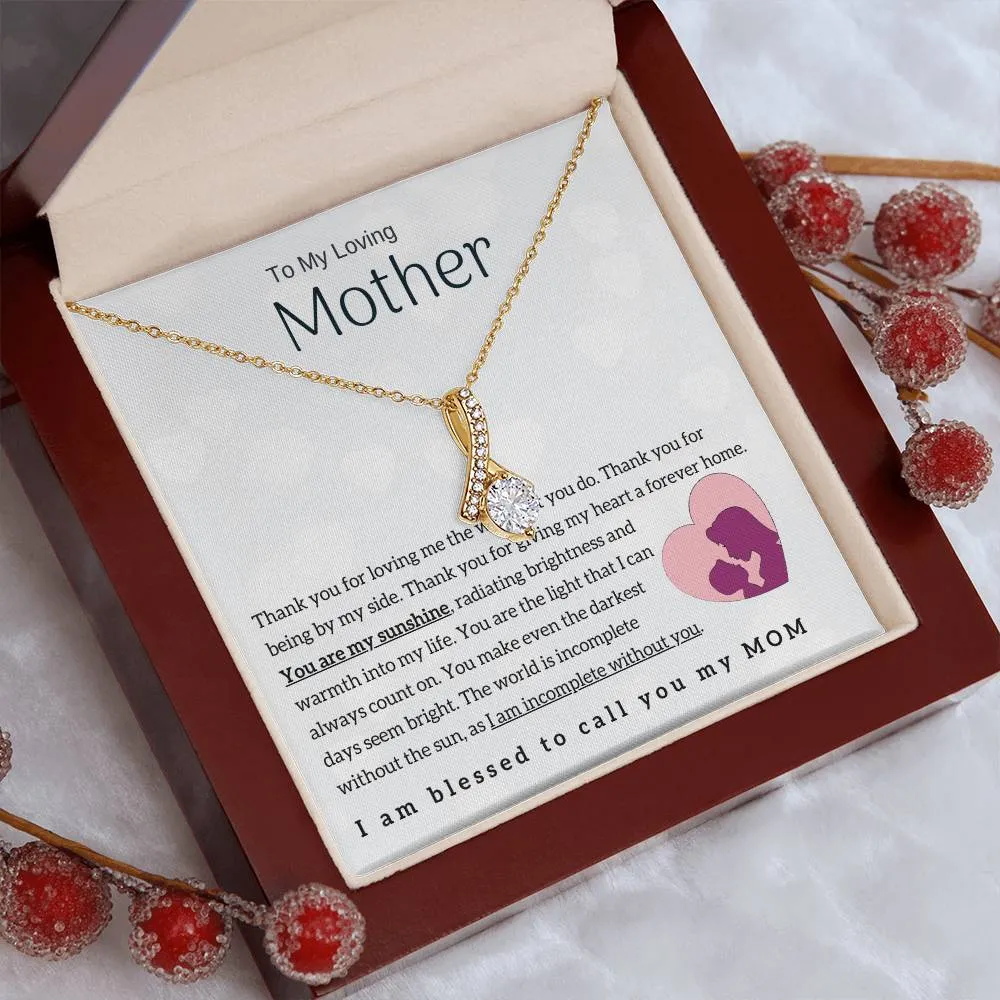 To My Loving Mother - You are my sunshine! (Limited Time Offer) - Alluring Beauty Necklace