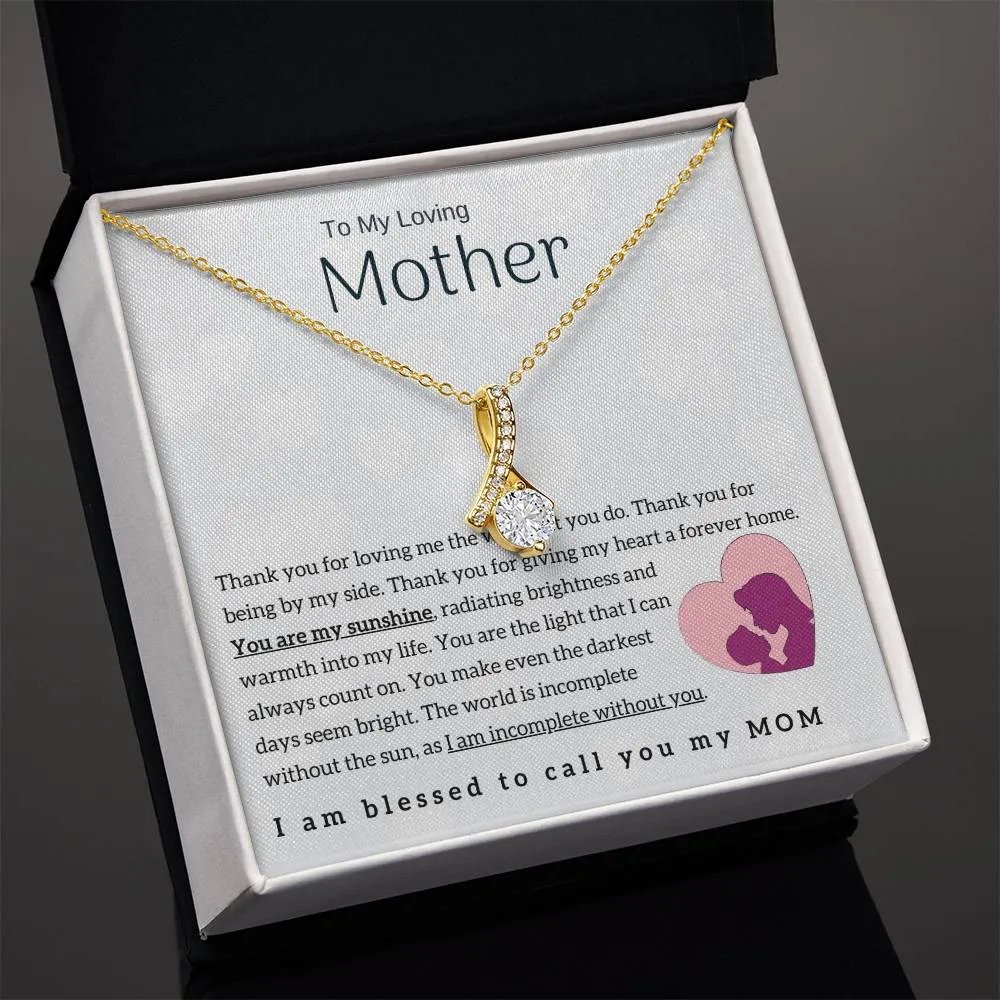 To My Loving Mother - You are my sunshine! (Limited Time Offer) - Alluring Beauty Necklace