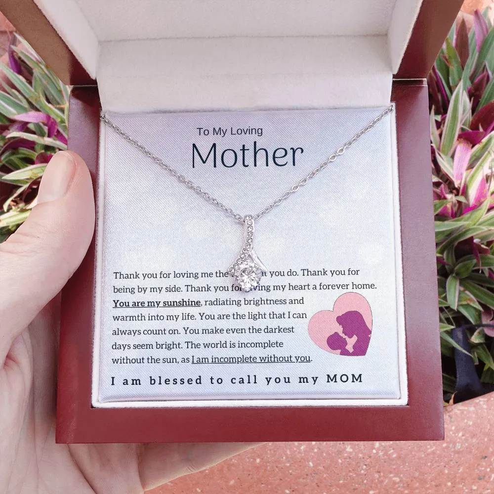 To My Loving Mother - You are my sunshine! (Limited Time Offer) - Alluring Beauty Necklace