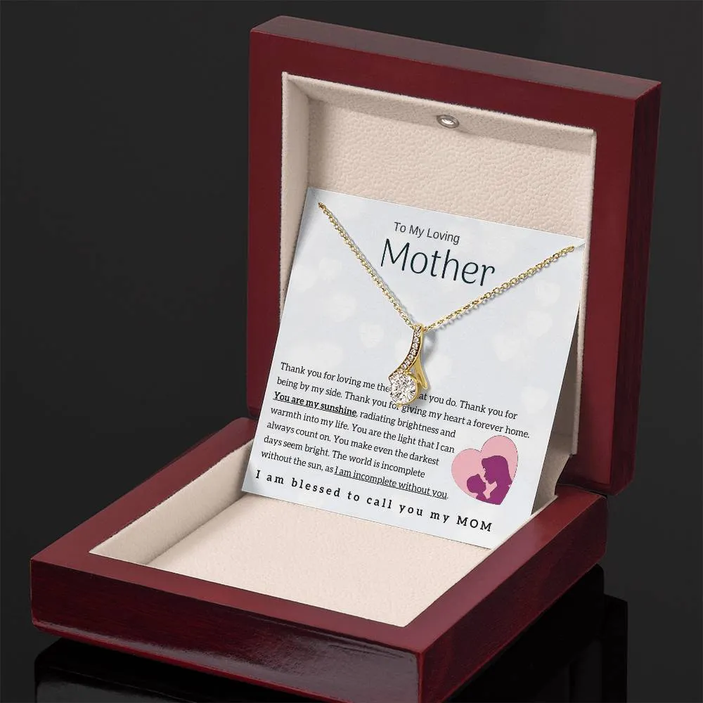 To My Loving Mother - You are my sunshine! (Limited Time Offer) - Alluring Beauty Necklace