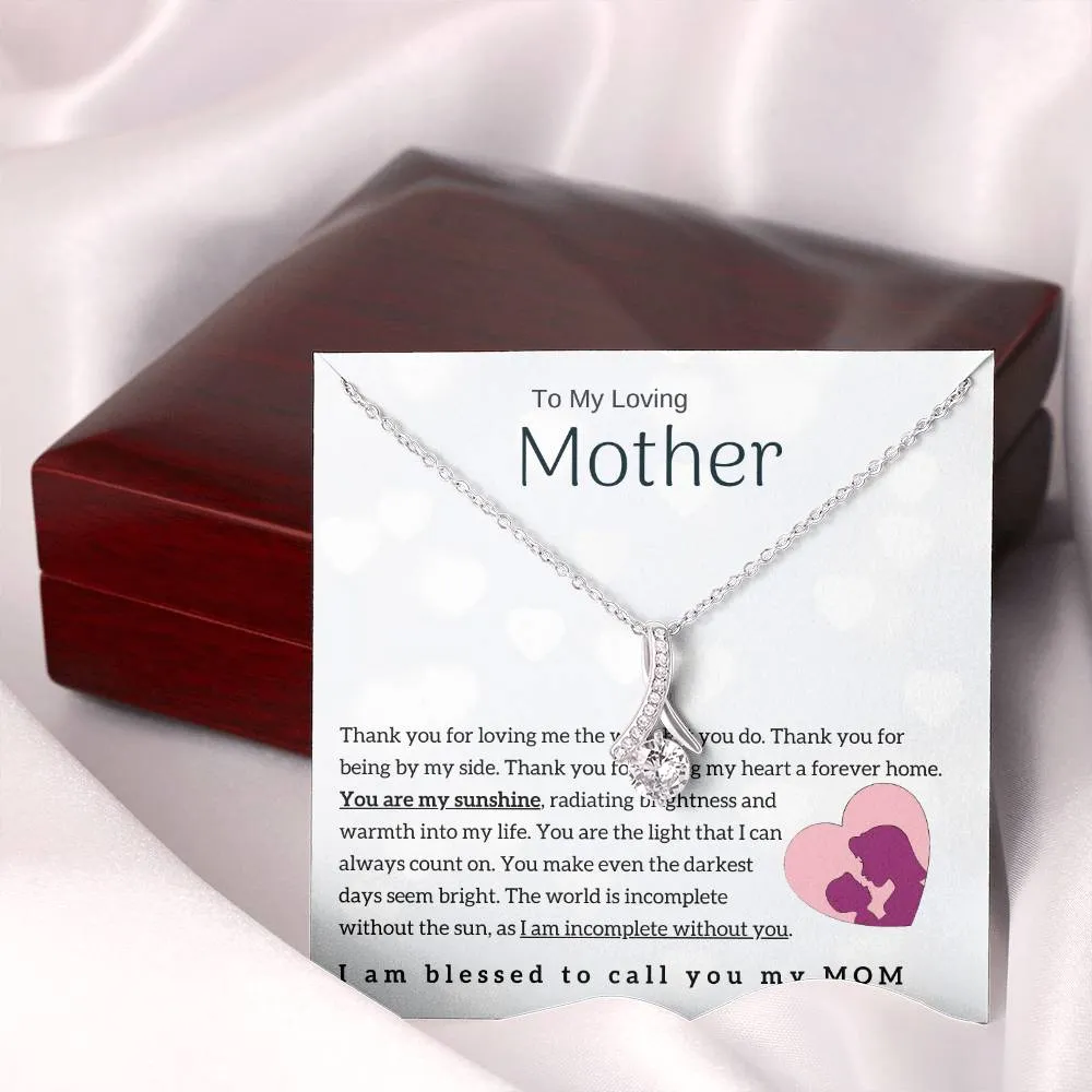To My Loving Mother - You are my sunshine! (Limited Time Offer) - Alluring Beauty Necklace