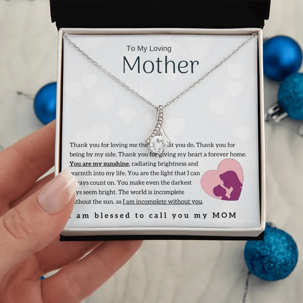 To My Loving Mother - You are my sunshine! (Limited Time Offer) - Alluring Beauty Necklace