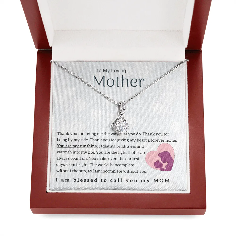 To My Loving Mother - You are my sunshine! (Limited Time Offer) - Alluring Beauty Necklace
