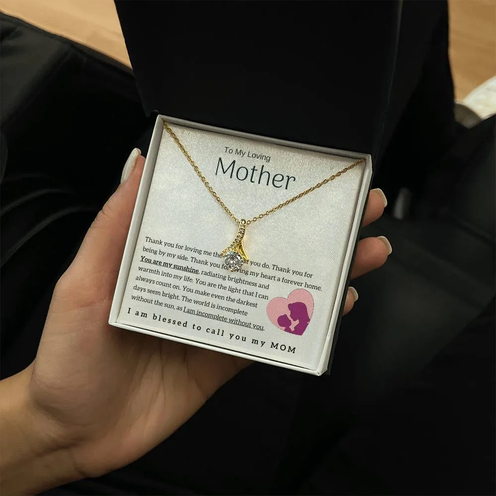 To My Loving Mother - You are my sunshine! (Limited Time Offer) - Alluring Beauty Necklace