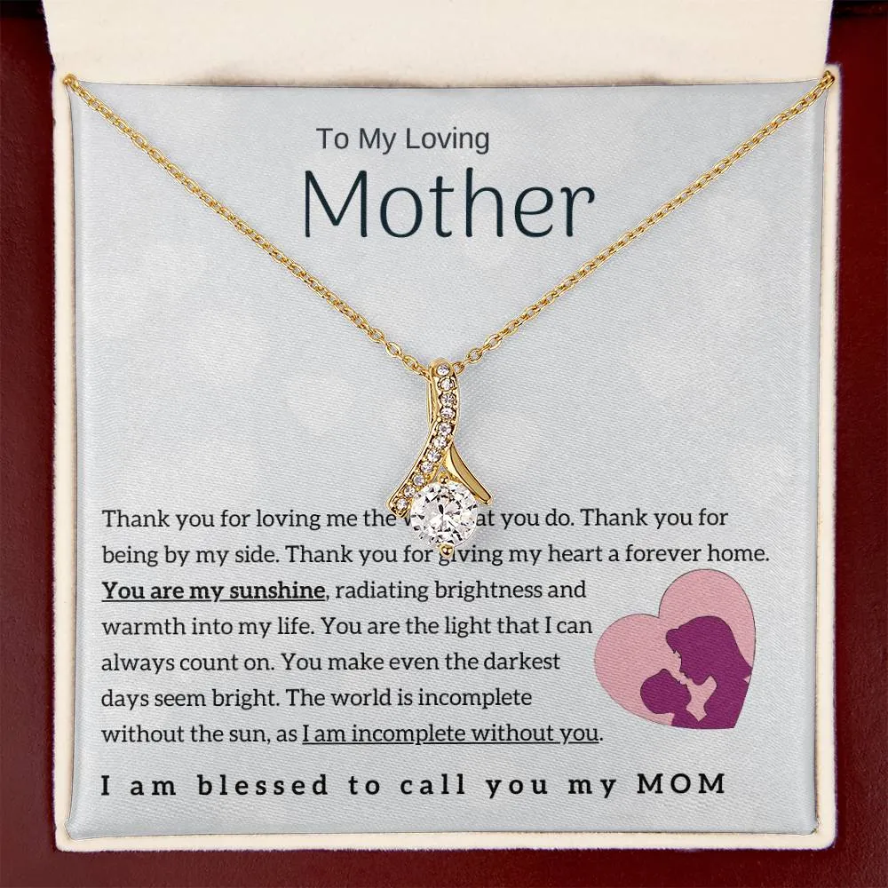 To My Loving Mother - You are my sunshine! (Limited Time Offer) - Alluring Beauty Necklace