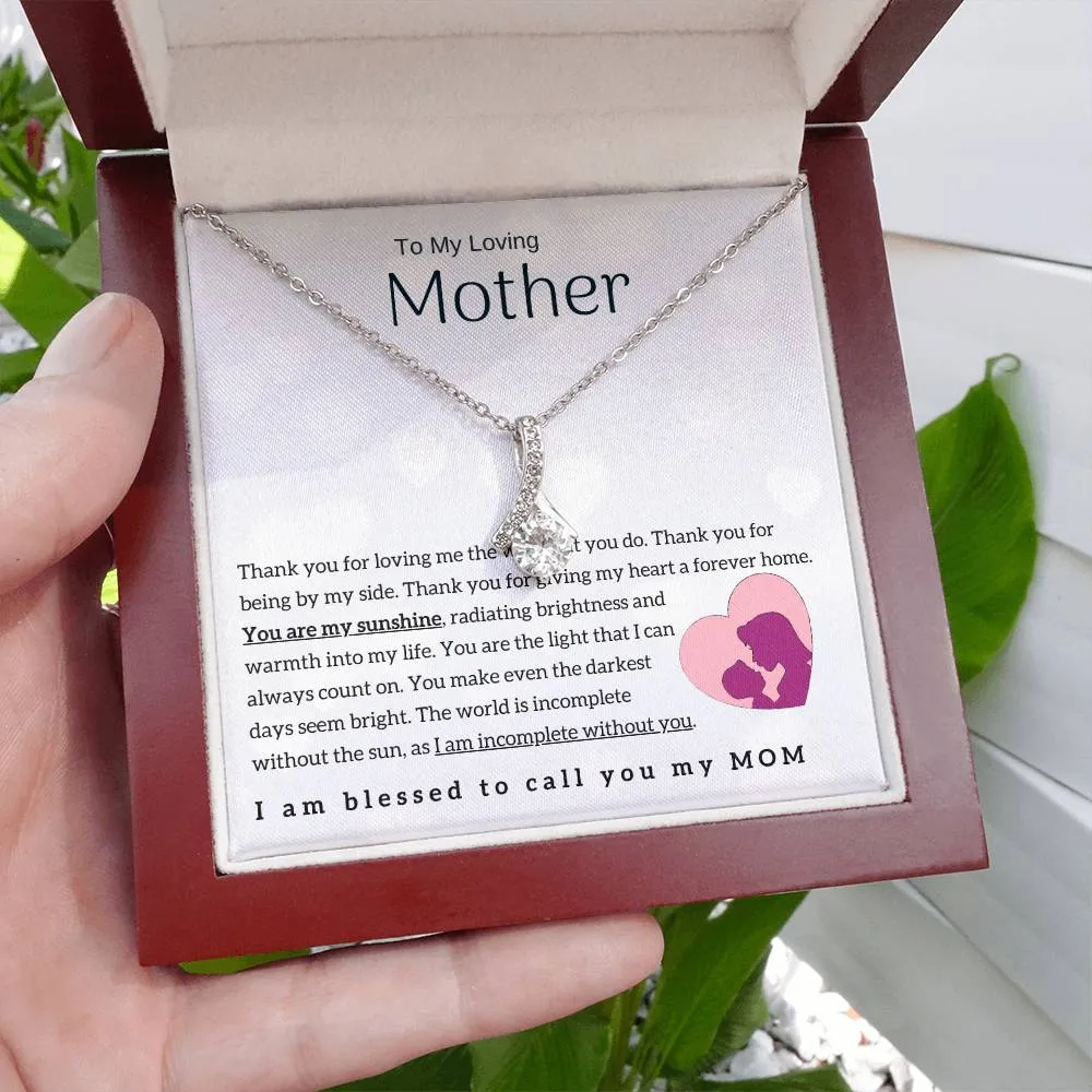 To My Loving Mother - You are my sunshine! (Limited Time Offer) - Alluring Beauty Necklace