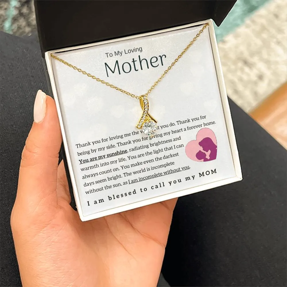 To My Loving Mother - You are my sunshine! (Limited Time Offer) - Alluring Beauty Necklace