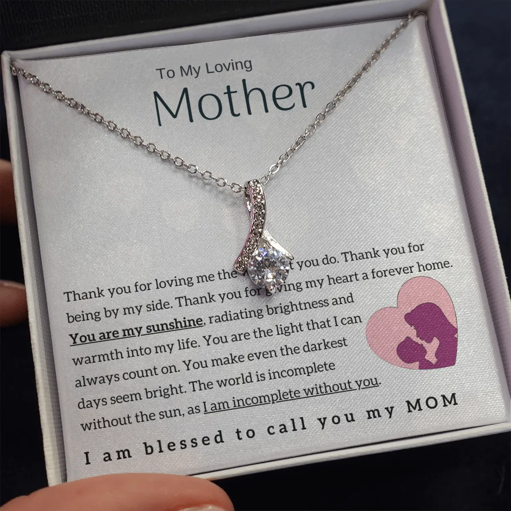 To My Loving Mother - You are my sunshine! (Limited Time Offer) - Alluring Beauty Necklace