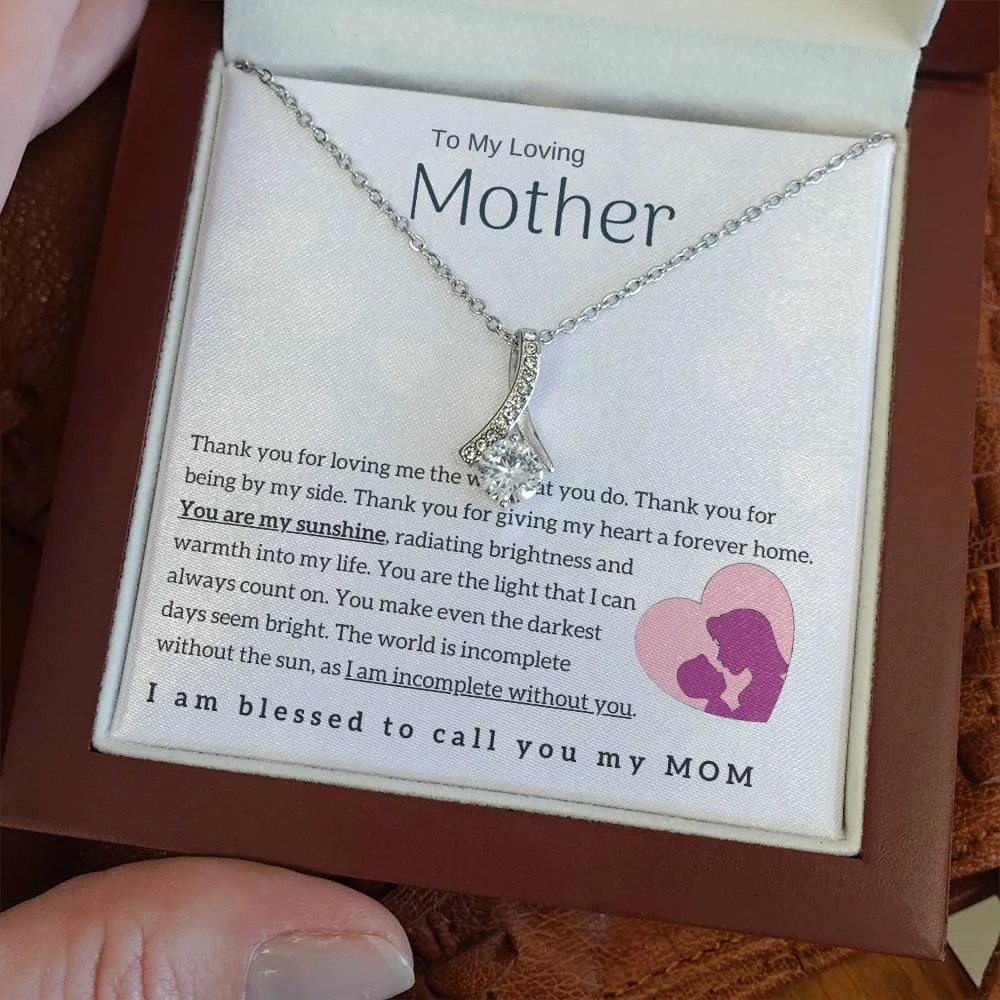 To My Loving Mother - You are my sunshine! (Limited Time Offer) - Alluring Beauty Necklace