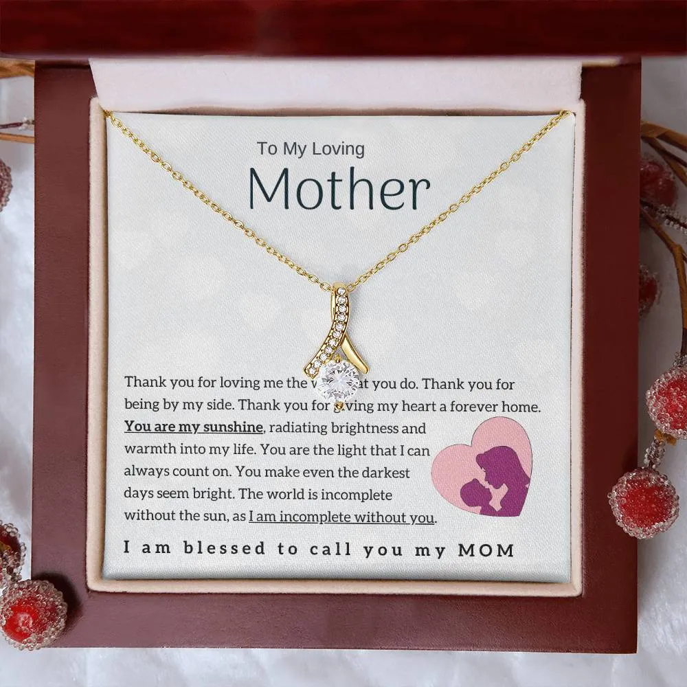 To My Loving Mother - You are my sunshine! (Limited Time Offer) - Alluring Beauty Necklace